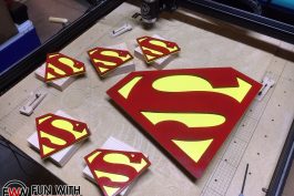 Superman Logo CNC table project